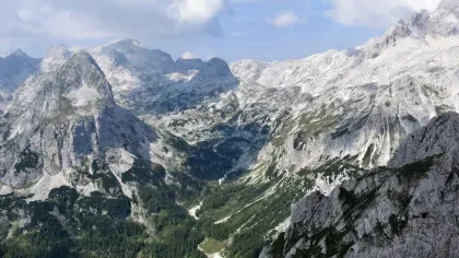 Mountains covered in snow