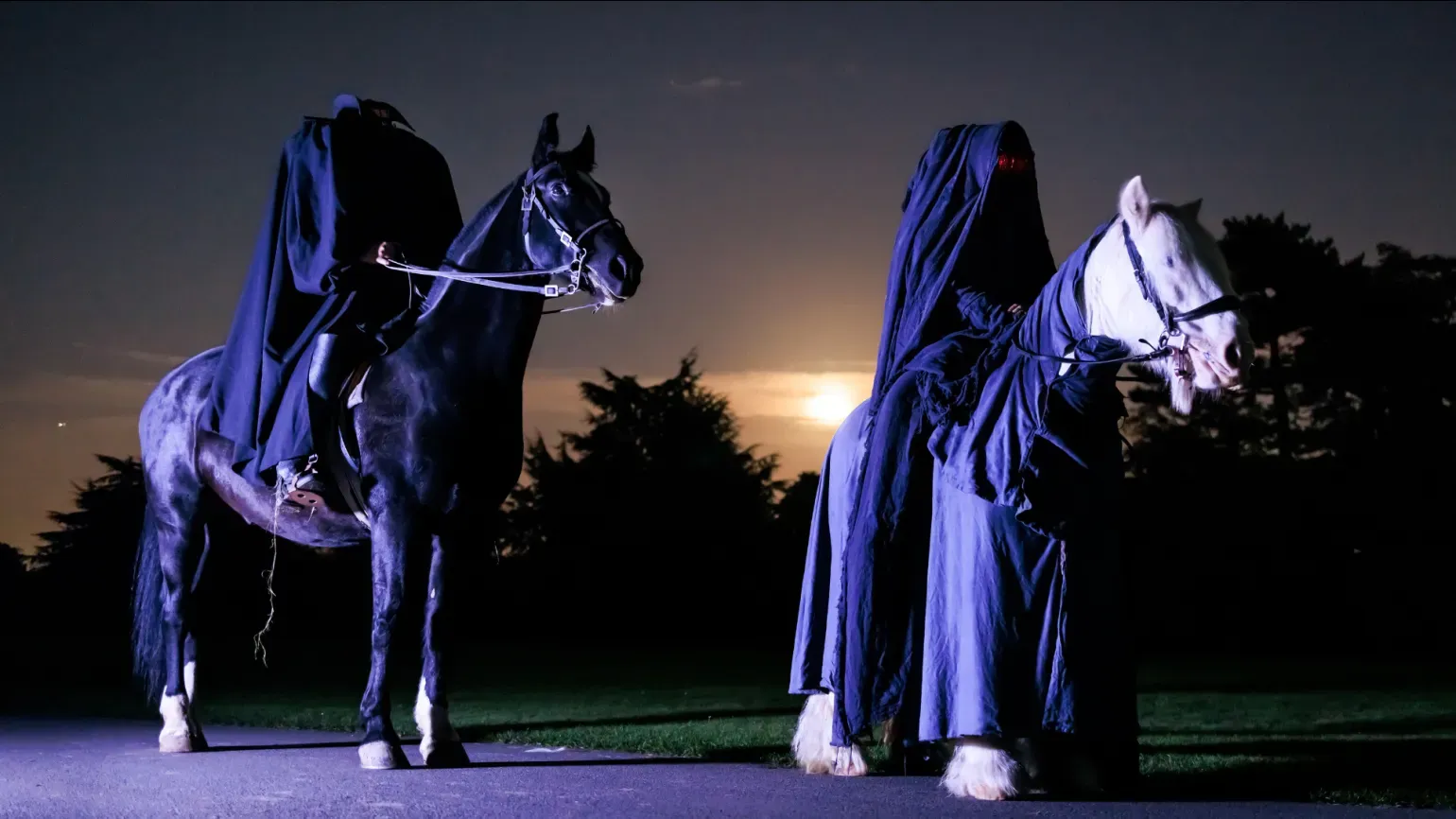 Headless horseman at Halloween at Kew