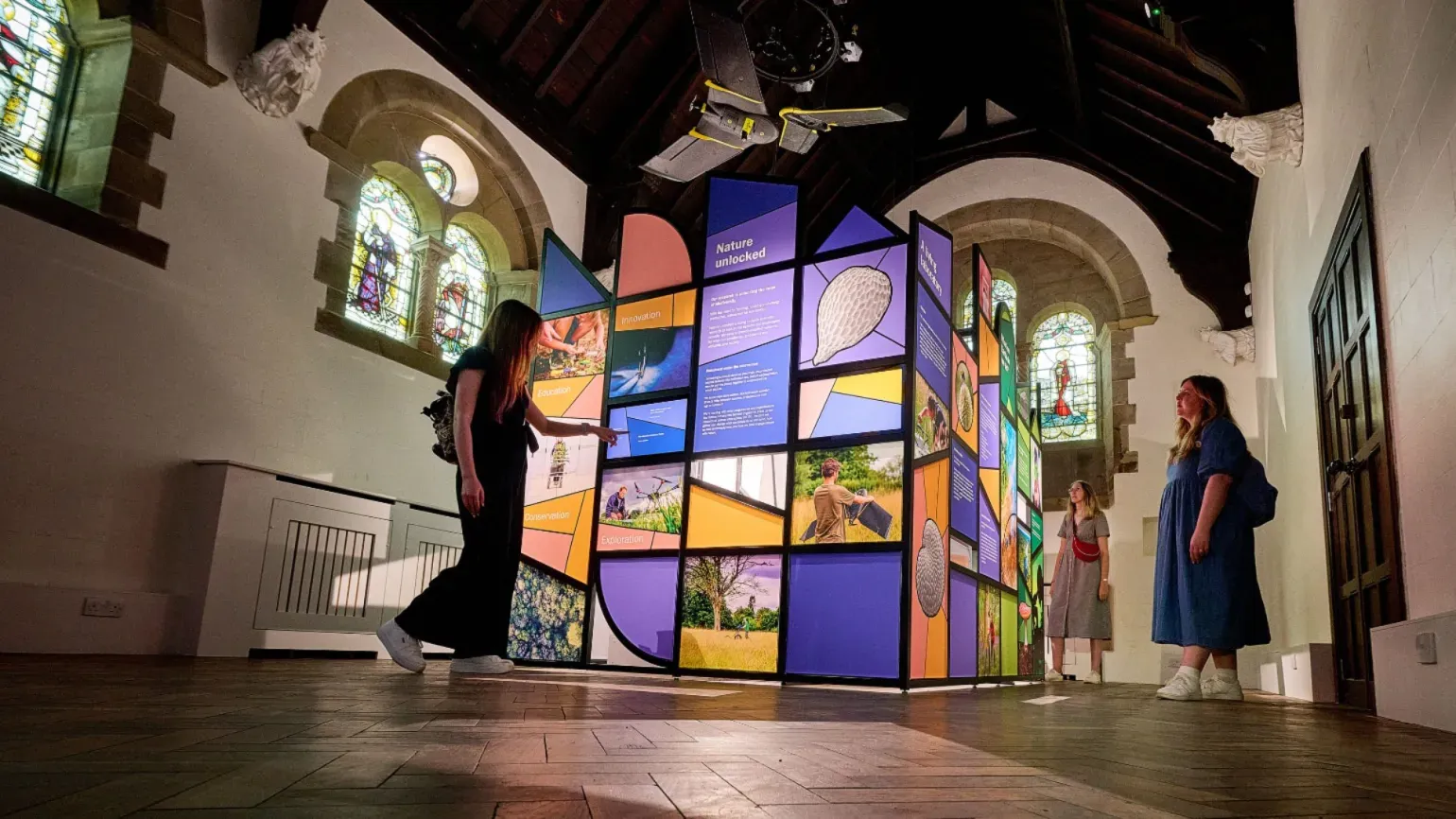 A colourful display in Wakehurst's Mansion chapel