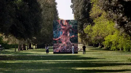 Of the Oak, a large digital screen in 极速赛车168一分钟开奖官网开奖记录体彩 168官方极速赛车开奖直播 Kew Gardens