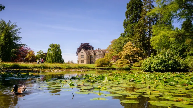 Wakehurst mansion pond